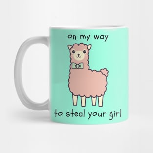 On My Way To Steal Your Girl Alpaca Mug